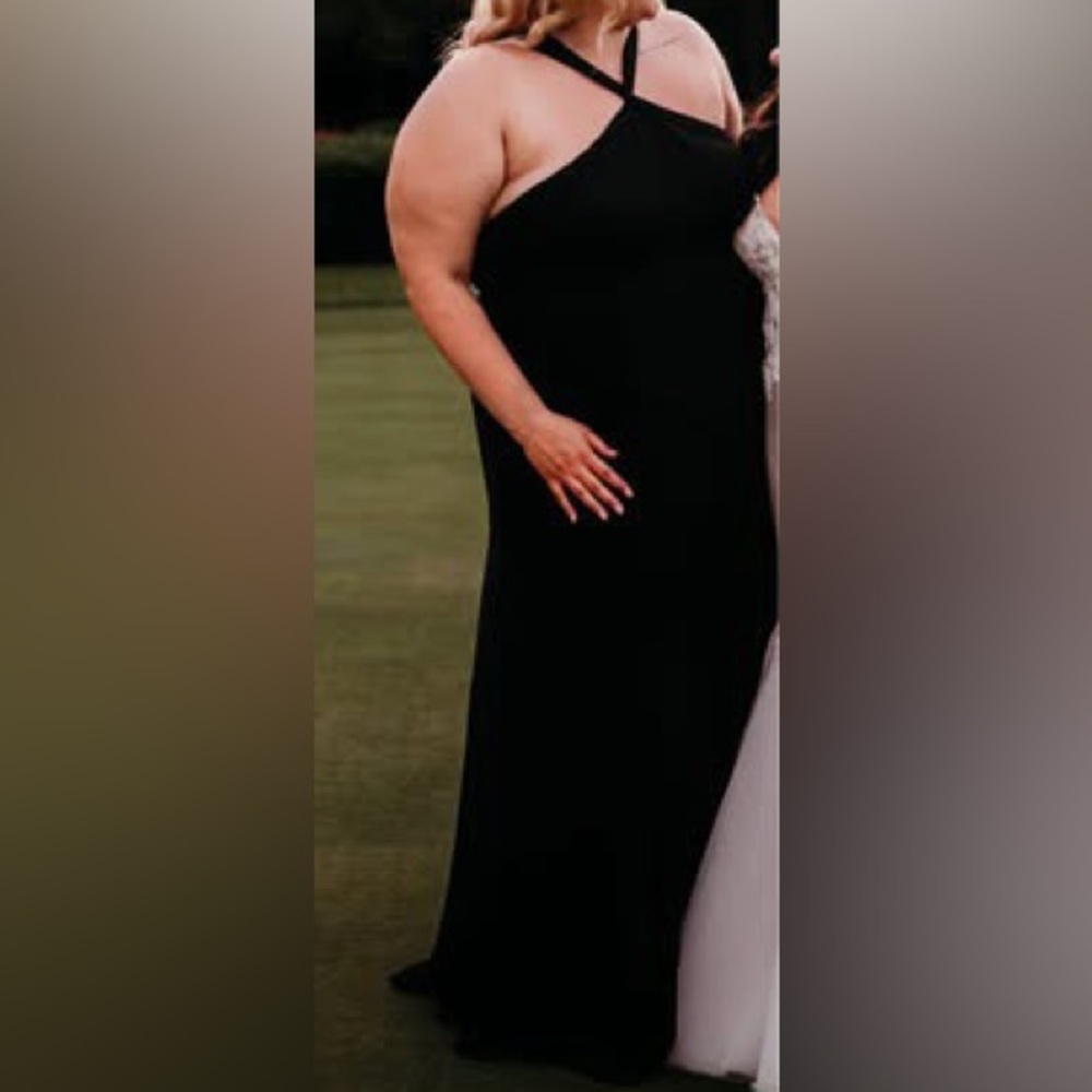 Azazie black bridesmaid dress